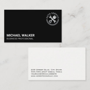Auto Service Car Care Logo Business Card