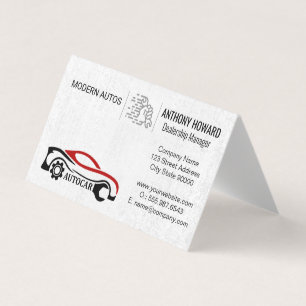 Auto Services   Car Dealership   Car Parts Business Card