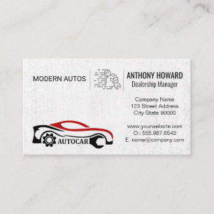 Auto Services   Car Dealership   Car Parts Business Card