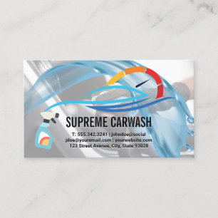 Auto Services Car Wash Business Card