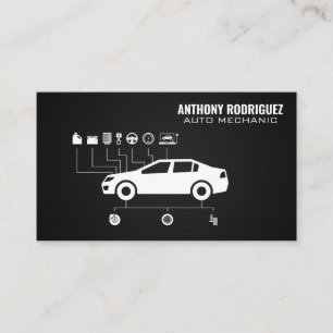 Auto Services Diagram Business Card