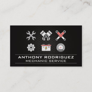 Auto Services Icon   Car Repair Business Card