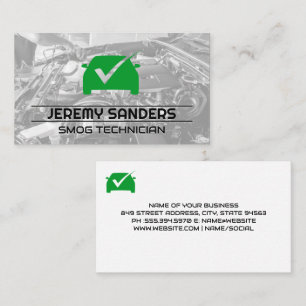 Auto Services Mechanic Technician Business Card