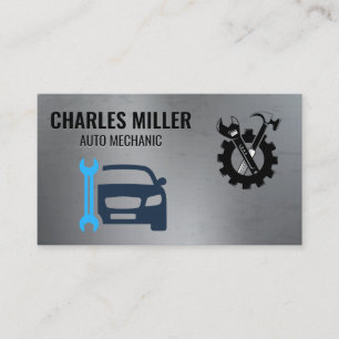 Auto Services   Wrench   Mechanic Business Card