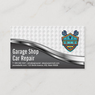 Auto Shop   Car Repair   Mechanics Business Card