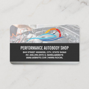 Auto Sports Car Care   Mechanic Services  Business Card