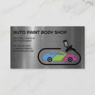 Auto Support Car Paint Jobs Business Card