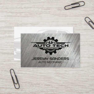 Auto Tech Automotive Logo Wrenches Business Card