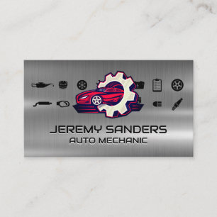 Auto Tech Repair Logo Car Services Business Card