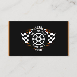 Auto Technician Mechanic Automotive Car Industry Business Card