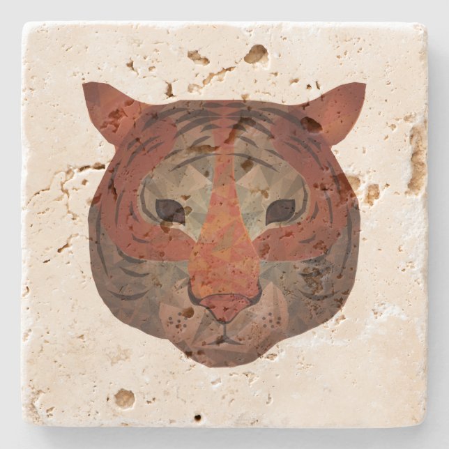 Auto Tiger Stone Coaster (Front)