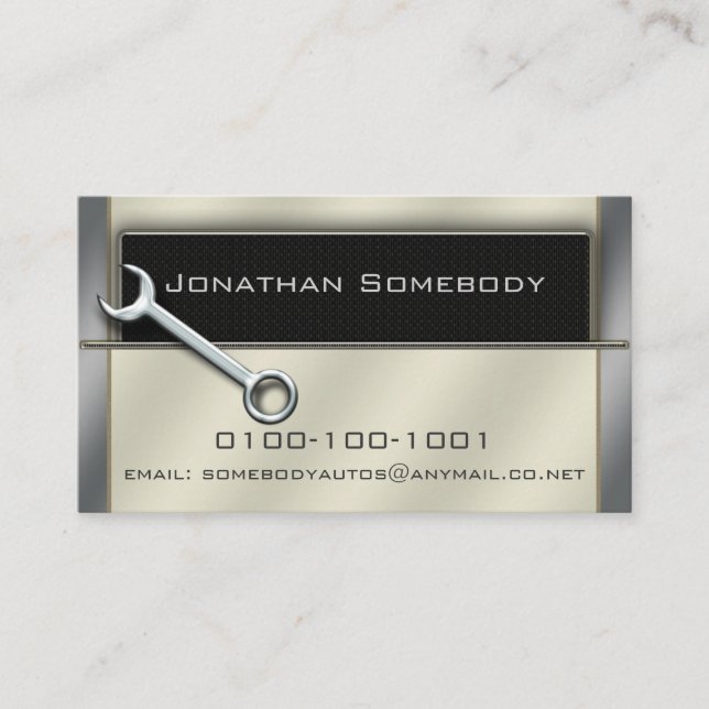 Auto Trade Business Card Template 20 (Front)