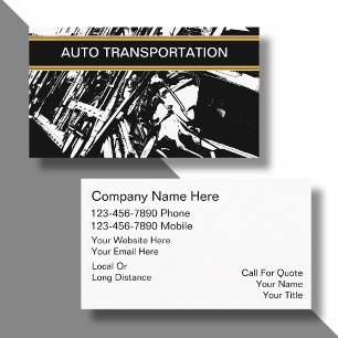 Auto Transport Business Cards