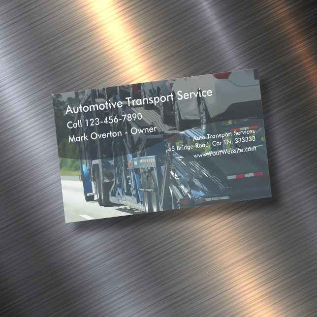 Auto Transport Magnetic Business Card (Creator Uploaded)