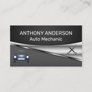 Auto Vehicle   Wrenches   Mechanic Business Card