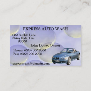 Auto Wash Business Card