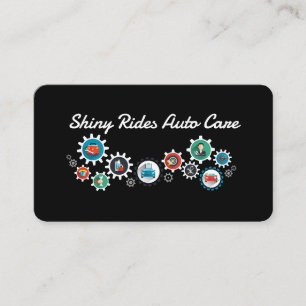 Auto Wash Cleaning Detailing Services Cars Business Card