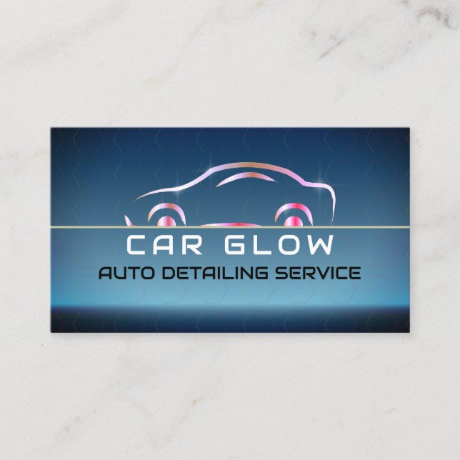 Auto Washing, Cleaning Detailing Car logo   Business Card (Front)