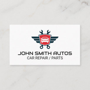 Auto Wrenches Logo   Car Repair / Parts Business Card