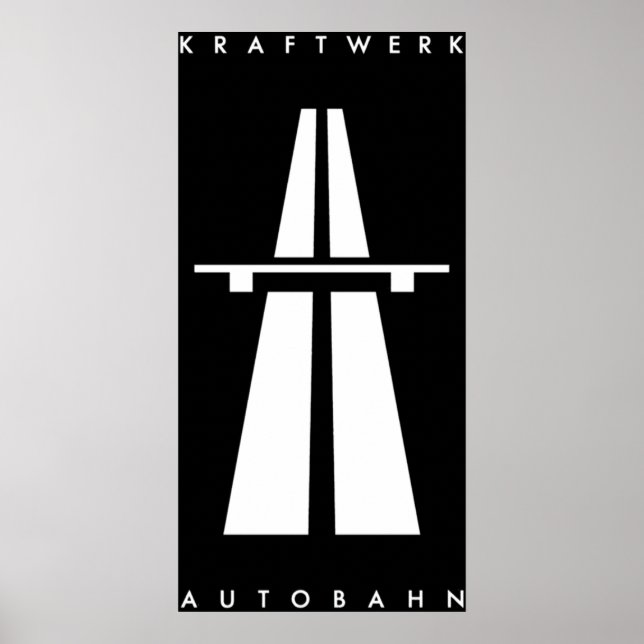 Autobahn Kraftwerk Inspired Poster (Front)