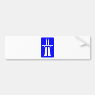 Autobahn Sign Bumper Sticker
