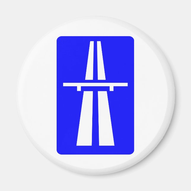 Autobahn Sign Magnet (Front)