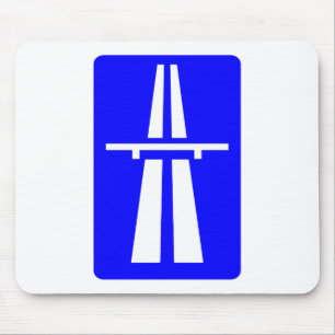 Autobahn Sign Mouse Mat