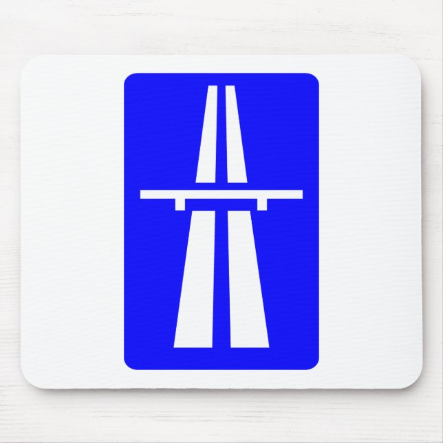Autobahn Sign Mouse Mat (Front)
