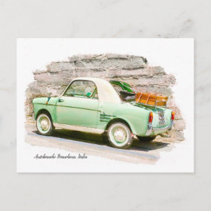 Autobianchi Bianchina   Minicar from Italy Postcard