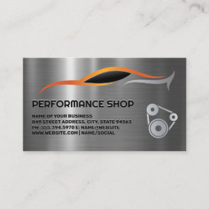 Autobody   Performance Shop Parts Business Card