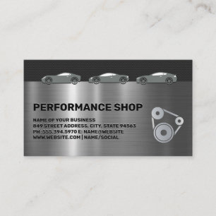 Autobody   Performance Shop   Sports Cars Business Card