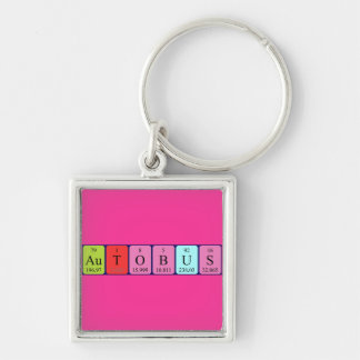 Autobus periodic table keyring
