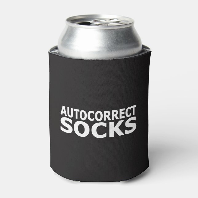 Autocorrect Socks Can Cooler (Can Front)