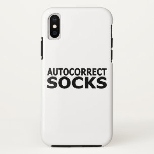 Autocorrect Socks iPhone X Case