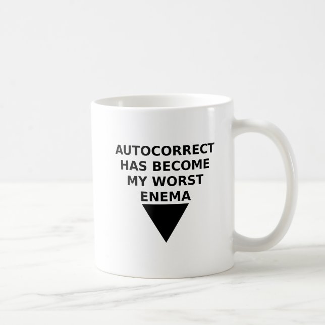 Autocorrected Enemy Funny Mug (Right)