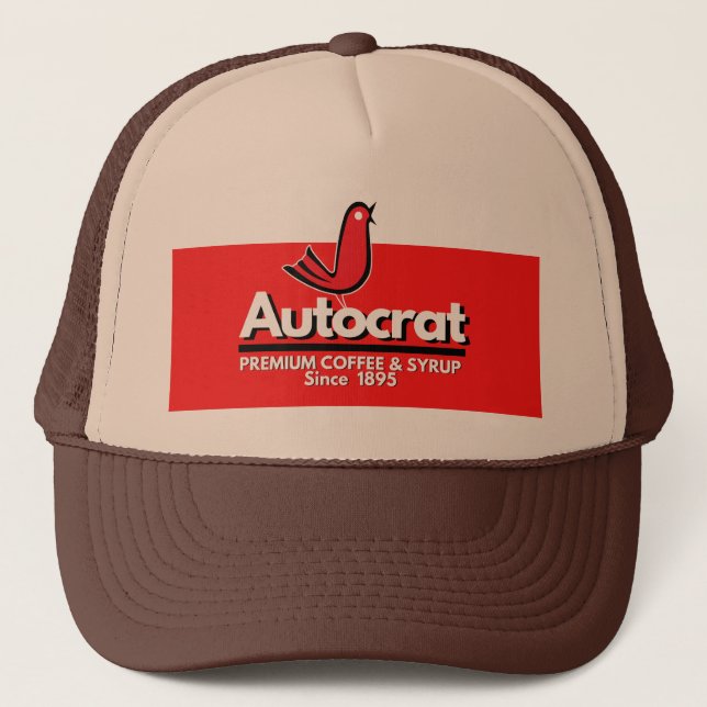 Autocrat, a swallow will tell! trucker hat (Front)