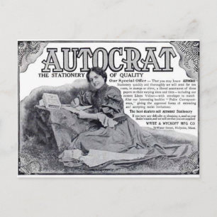 Autocrat Stationery Ad Postcard