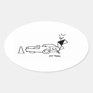 Autocross stickers, autoracing stickers, oval sticker