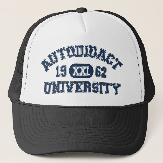 Autodidact University Athletic Trucker Hat (Front)