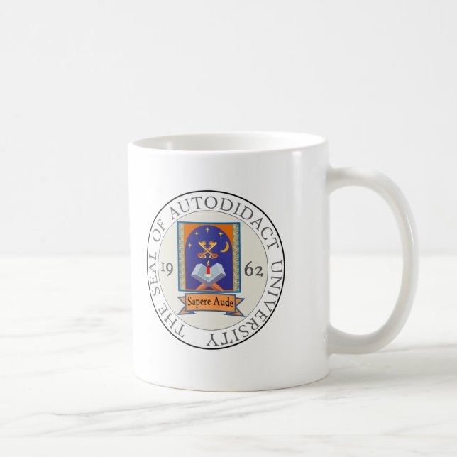 Autodidact University Seal Coffee Mug (Right)