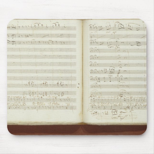 Autograph copy of 'The Magic Flute' Mouse Mat (Front)