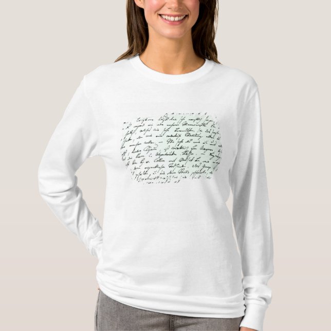 Autograph letter from Franz Schubert T-Shirt (Front)