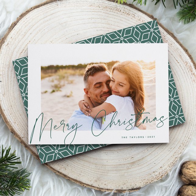 Autograph | Merry Christmas Photo Holiday Card (Creator Uploaded)