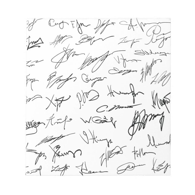 Autograph Notepad (Front)