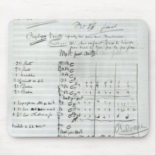 Autograph Score of Act III Mouse Mat