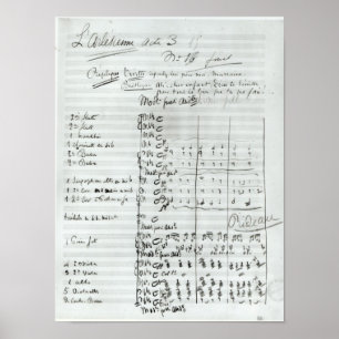 Autograph Score of Act III Poster