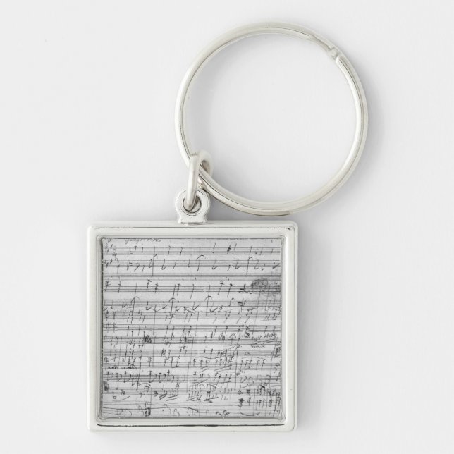 Autograph score sheet for the  Bagatelle opus Key Ring (Front)