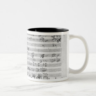 Autograph score sheet for the Trio mi bemol opus Two-Tone Coffee Mug