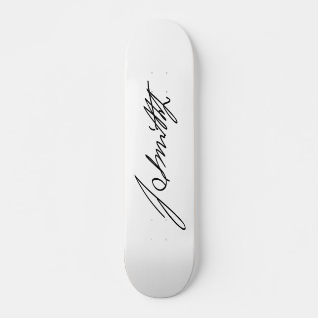 Autograph Signature of Mormon Prophet Joseph Smith Skateboard (Front)