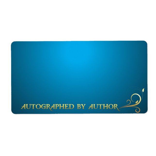 Autographed by Author Gold on Blue (Front)